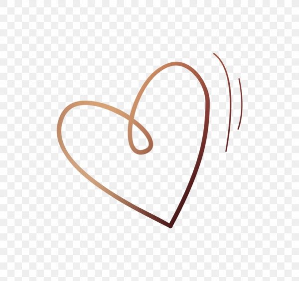 Сердечко линией