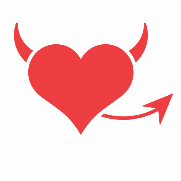 Сердечко с рожками