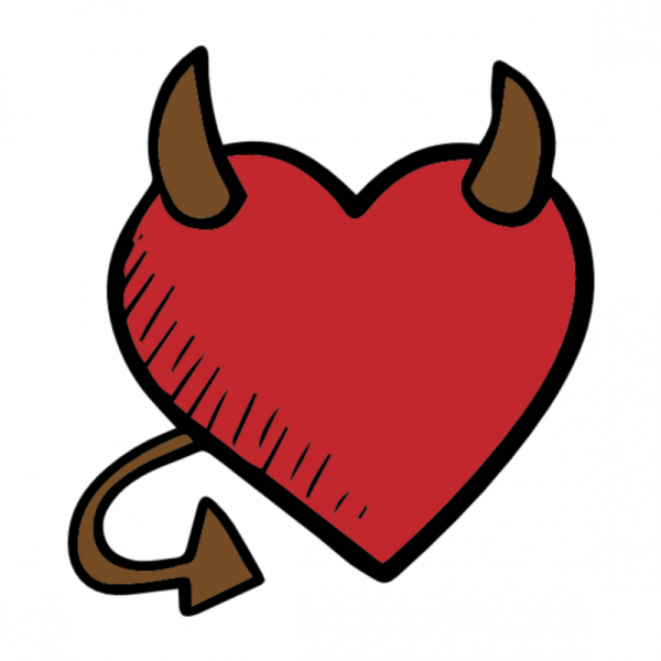 Сердечко с рожками