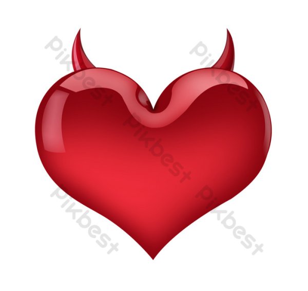 Сердечко с рожками