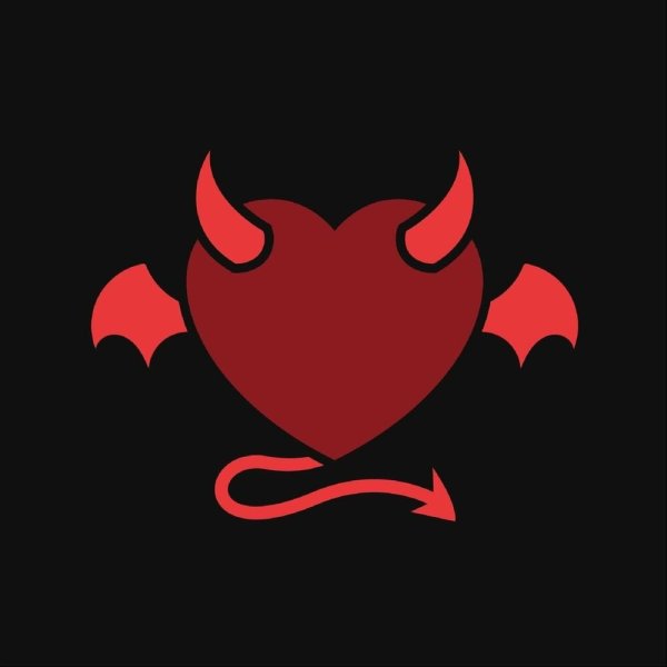 Сердце с рожками