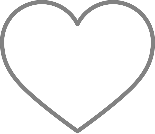 Очертания фигур с сердечками