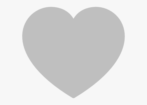 Серое сердечко