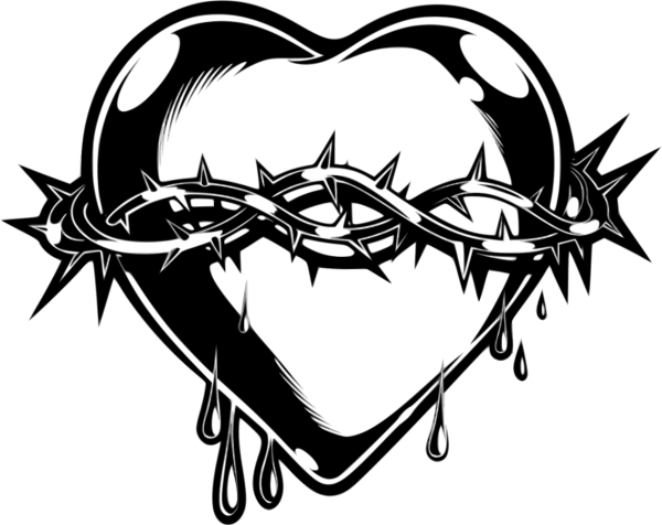 Сердце эскиз