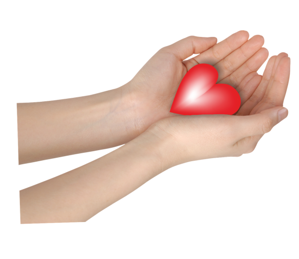 Сердечко в ладошках