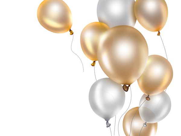 Шарики на белом фоне