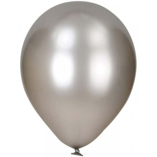 Шар 12 металлик Сильвер 100 штук