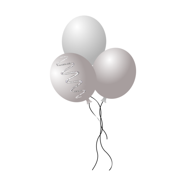 Белый воздушный шарик вектор