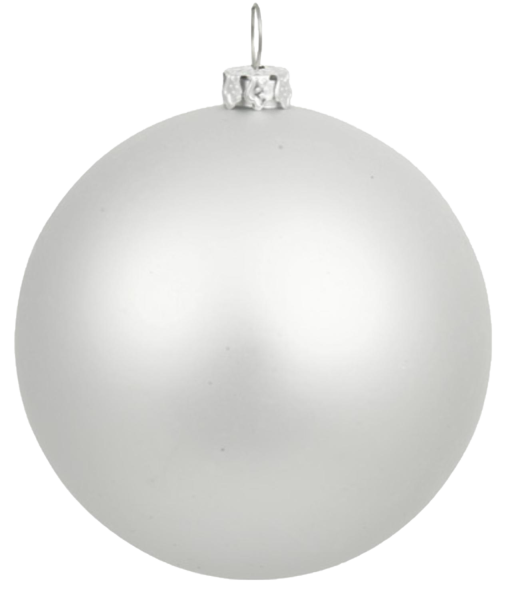 Белый елочный шар