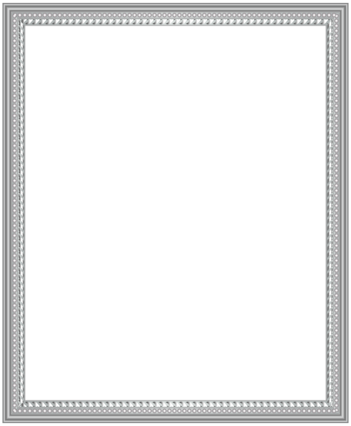 Серебряная рамка для фотошопа