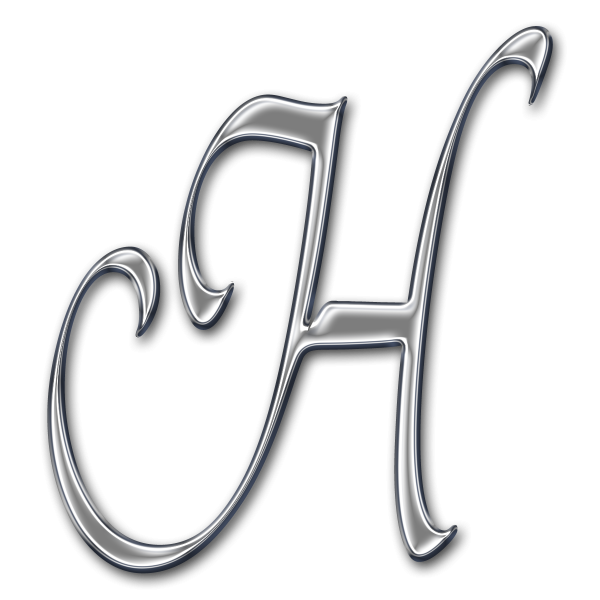 Красивая буква h