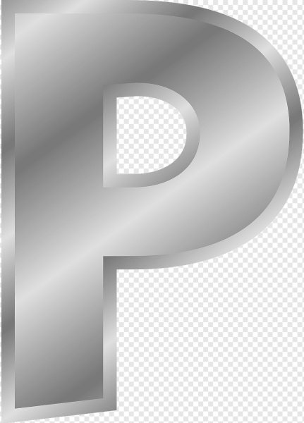 Объемная буква p