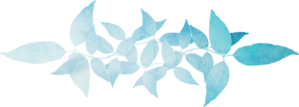 Голубой листик