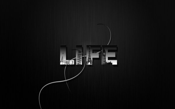 Крутые надписи на черном фоне