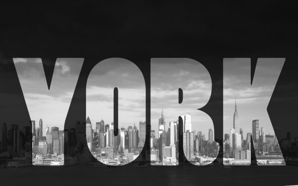 Изображение города с надписью