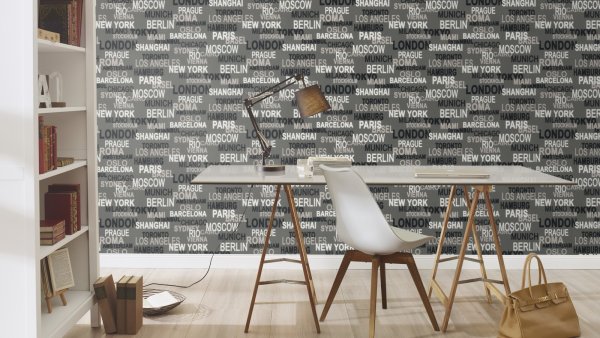 Обои с надписями для стен