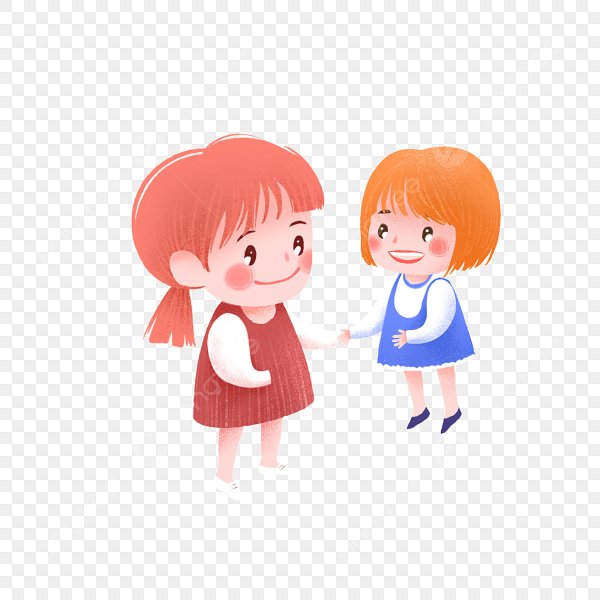 Старшая сестра на прозрачном фоне