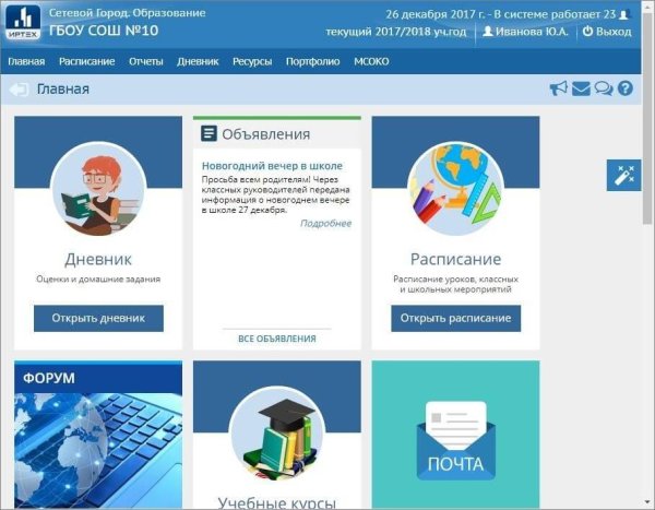 Сетевой город образование