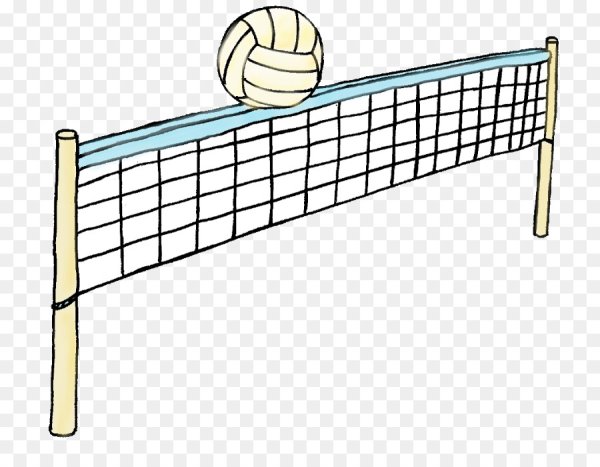 Волейбольная сетка на прозрачном фоне