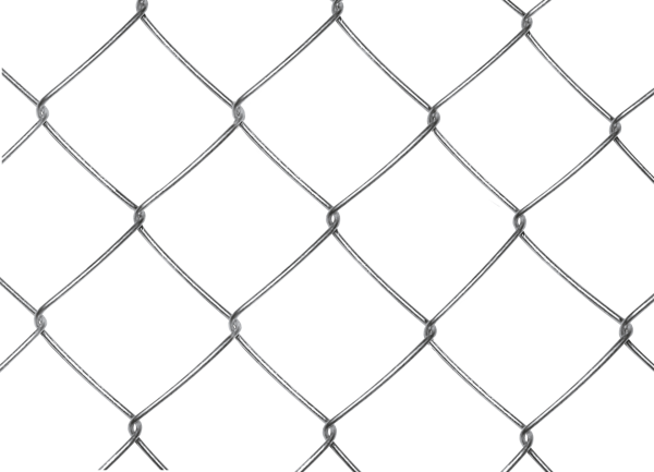 Металлическая сетка на прозрачном фоне