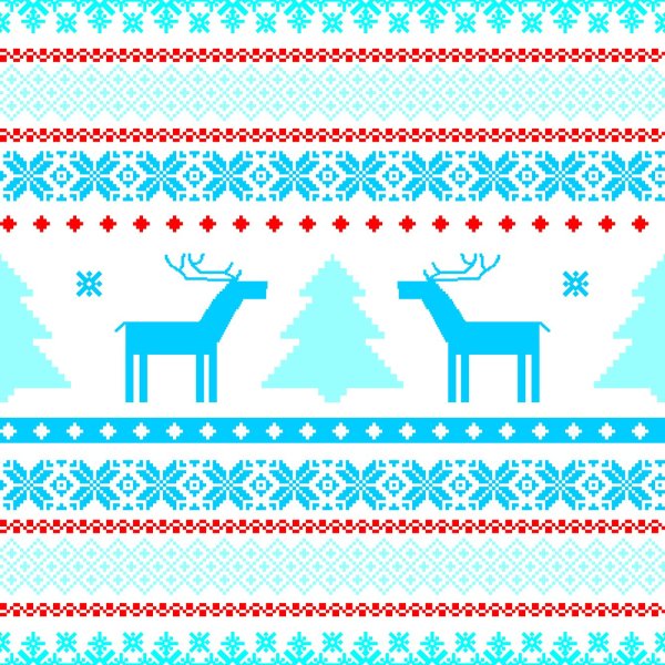 Олень орнамент