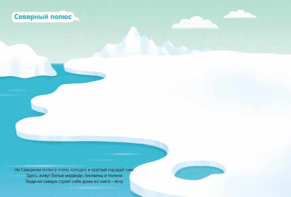 Северный полюс иллюстрация