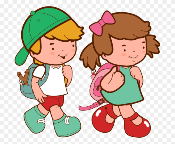 Мальчик и девочка мультяшные