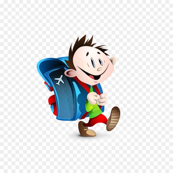 Мальчик идет в школу