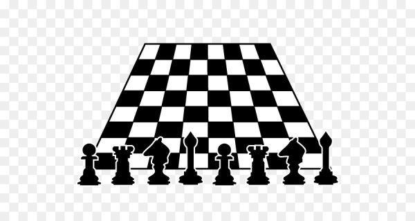 Шахматная доска с фигурами вектор