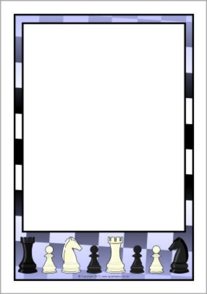 Рамка в шахматном стиле