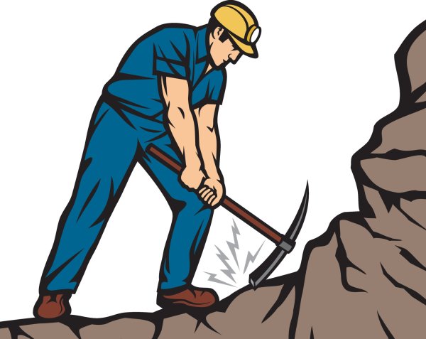 Человек с киркой
