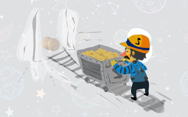 Шахтер без фона