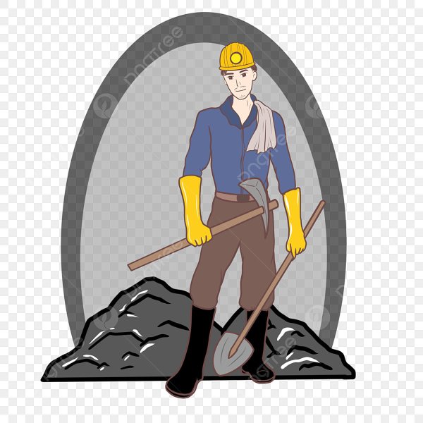 Горняк рисунок