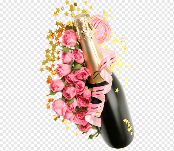 Шампанское на прозрачном фоне