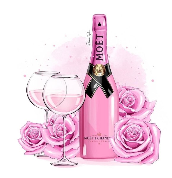 Шампанское рисунок