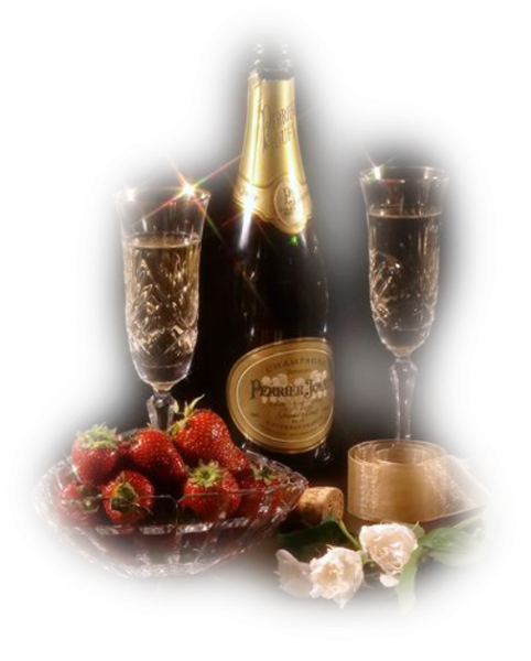 Шампанское в бокале