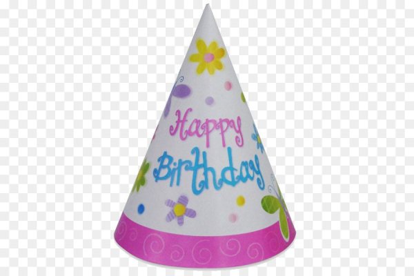 Праздничный колпак на прозрачном фоне