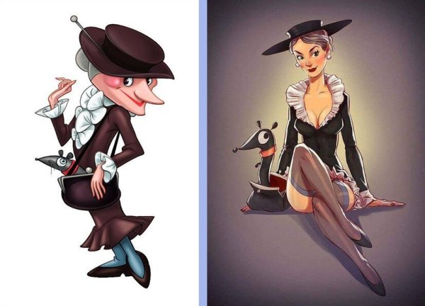 Старуха Шапокляк в молодости