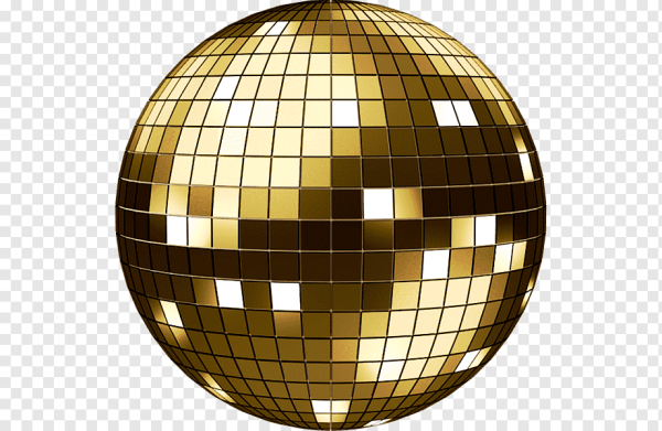 Золотой зеркальный шар