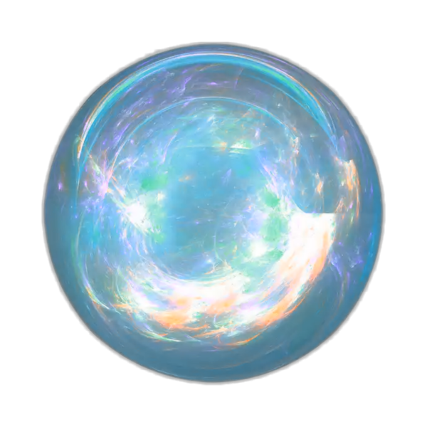 Магический шар на прозрачном фоне