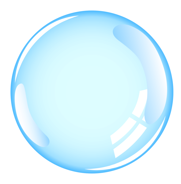 Пузыри на прозрачном фоне