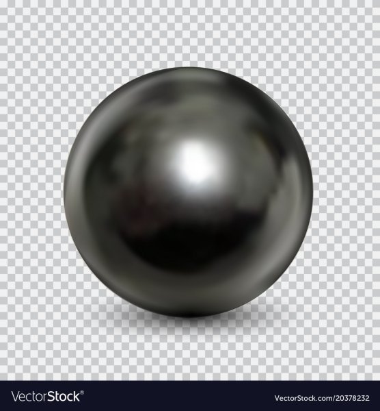 Черный металлический шар