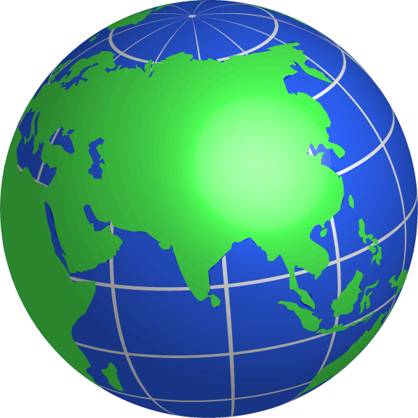 Земля на глобусе для детей