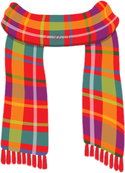 Шарф на прозрачном фоне