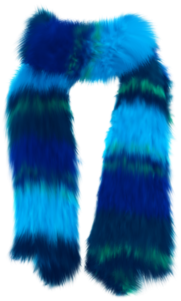 Пушистый шарфик