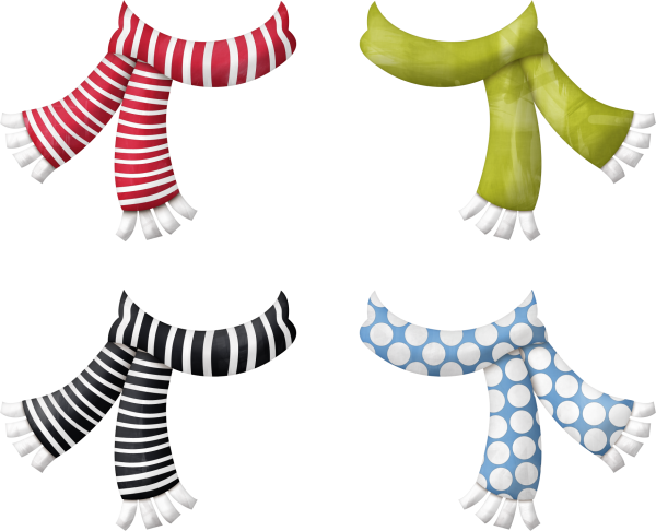 Новогодний шарф для фотошопа