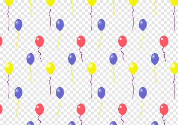 Летящие шары на прозрачном фоне