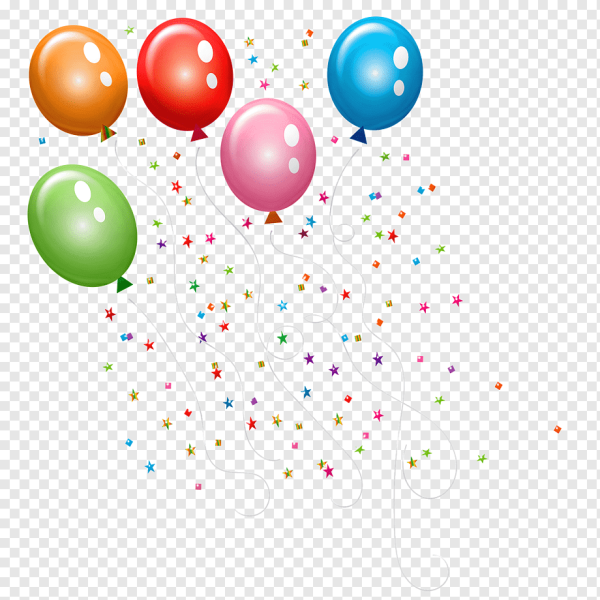 Шары с серпантином