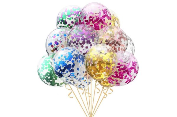 Шарики с блестками