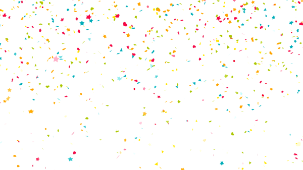 Конфетти летят